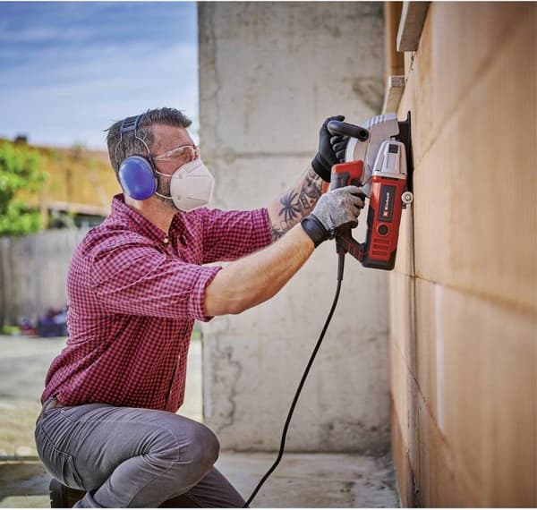 Einhell Muurfrees TE-MA 1700 (1700 W, sleufbreddinställning till 38 mm, sleufdiepte till 40 mm, mjukstart, överbelastningsskydd, inkl. 4 diamantslijps