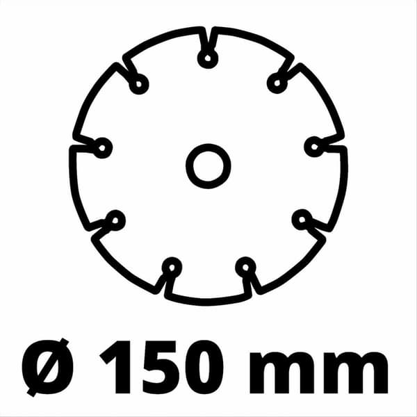 Einhell Muurfrees TE-MA 1700 (1700 W, sleufbreddinställning till 38 mm, sleufdiepte till 40 mm, mjukstart, överbelastningsskydd, inkl. 4 diamantslijps