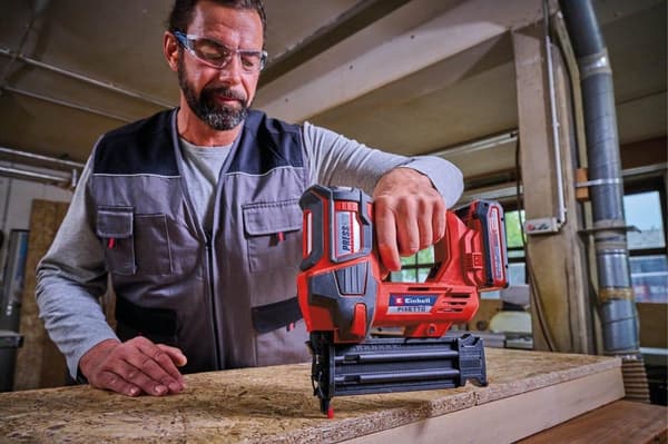 Einhell Professioneel Accu spijkerpistool FIXETTO 18/50 N Power X-Change (18 V - 60 slag/min - spijkerlängd max. 50 mm - enkel enkel/dörröppen rutschk