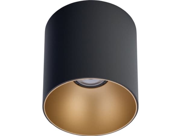 Nowodvorski taklampe For spisestue, moderne utenpåliggende armatur Nowodvorski POINT TONE SVART/GULL 8224