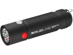 SolidLine taskulamppu ST6TC - kolme valon väriä musta