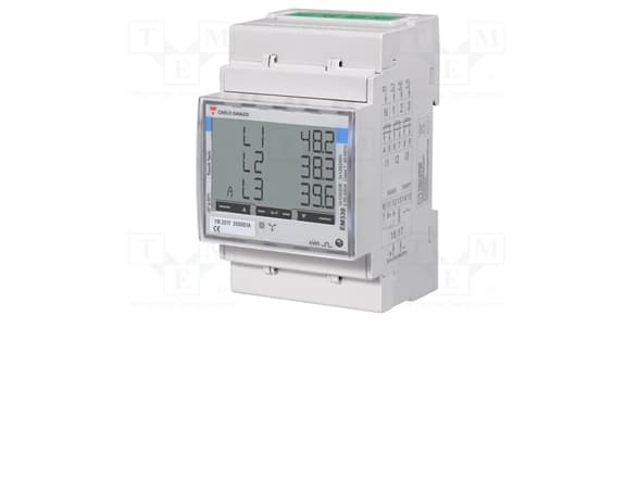 Elmätare Krafttransformatoranslutning Matning 90-230V RS485 Modbus MID-godkänd