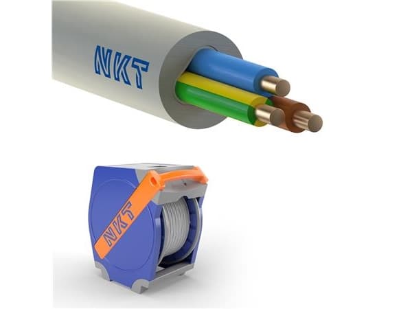 Installationskabel NOIKLX 90° 3G6 Ljusgrå QADDY 190 - (190 meter)