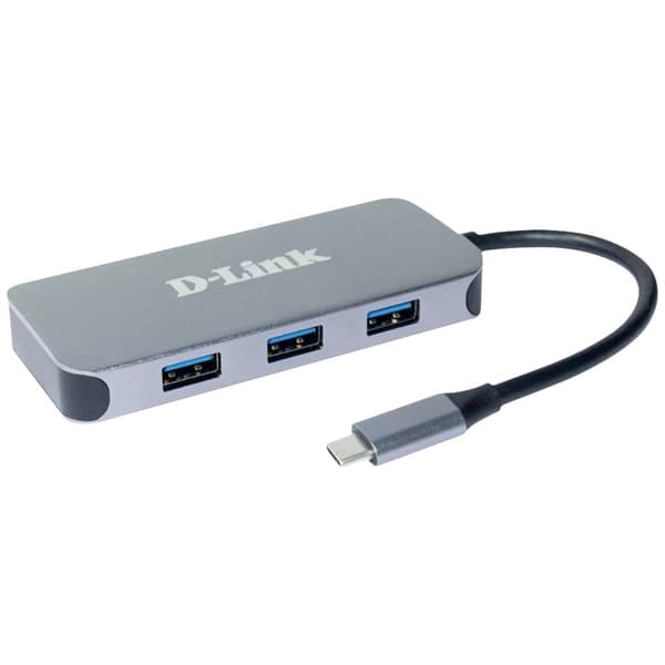 D-Link DUB-2335 6 Port USB-C® (USB 3.1) Multiport Hubb Antracit