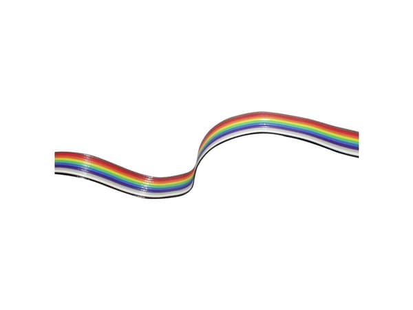 econ connect 28AWG40F Fladkabler Rastermål: 1.27 mm Flerfarvet 30.5 m