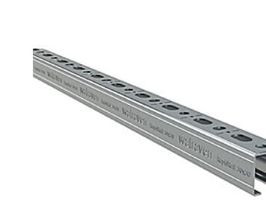 WALRAVEN Profiilikisko 30x30 2m sinkitty kuivaan sisäkäyttöön C1-C2-ympäristöön. Reikäkuvio betoniruuveille/ankkureille ja pienille puuruuveille - (2