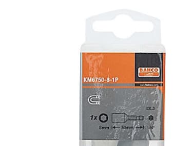 Bahco Bolt Bits 8.0mm - Kuusiokantaruuveille, pulteille ja muttereille, 1/4'' kuusikulmainen hylsy