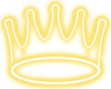 TelForceone Neon PLEXI LED CROWN varmhvit NNE12 Neolia Hvit
