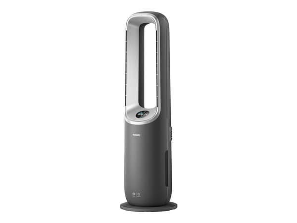Philips Series 8000 AMF870 - Bladløs kjølevifte / varmer / purifikator - frittstående - 2200 W - sølv / mørkegrå Grå