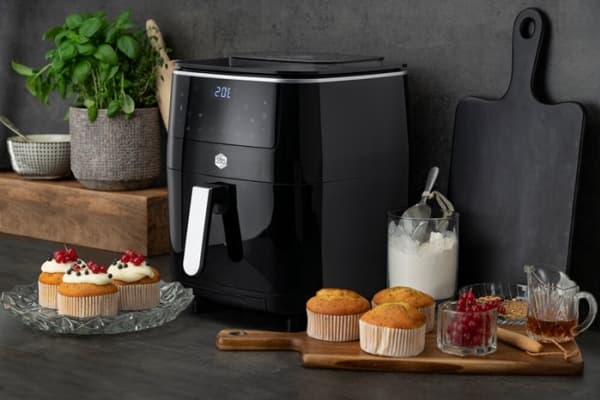 OBH Nordica FW2018S0, Kuumakiertoilmakypsennin, 6,5 L, 8 henkilö(t), 60 min, Yksi, Musta