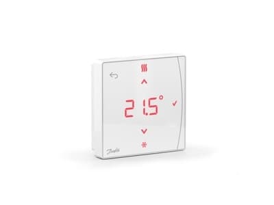 Danfoss Icon2 RT trådlös rumtermostat m/display och infraröd gulvsensor t/montering