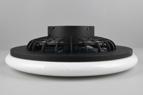 Trio Stralsund -LED-tuuletinvalaisin 50 cm, 30 W, mattamusta