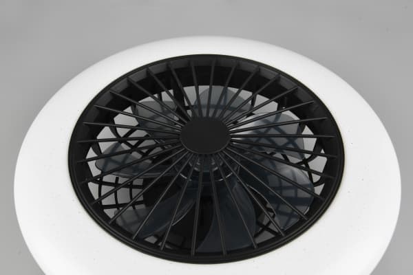 Trio Stralsund -LED-tuuletinvalaisin 50 cm, 30 W, mattamusta