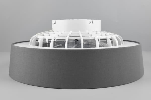 Trio Farsund -LED-tuuletinvalaisin 47 cm, 30 W, harmaa