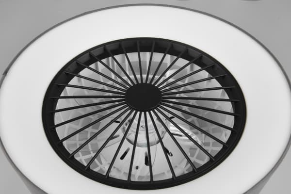 Trio Farsund -LED-tuuletinvalaisin 47 cm, 30 W, harmaa
