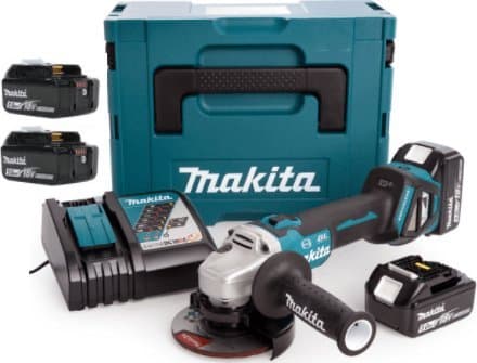 18V 3x5.0Ah batteri vinkelsliber DGA513RT3J MAKITA