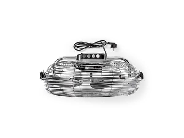 Nedis FNFL10CCR40, Kotitaloustuuletin lavoilla, Metallinen, Lattia, 40 cm, 1,5 m, AC