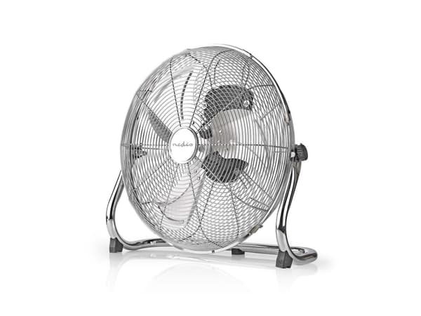 Nedis FNFL10CCR40, Kotitaloustuuletin lavoilla, Metallinen, Lattia, 40 cm, 1,5 m, AC