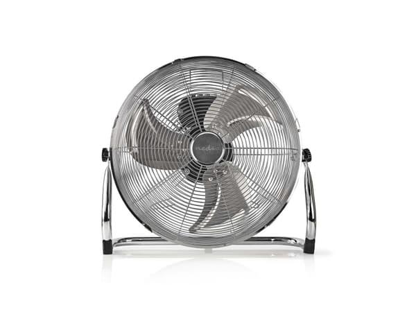 Nedis FNFL10CCR40, Kotitaloustuuletin lavoilla, Metallinen, Lattia, 40 cm, 1,5 m, AC