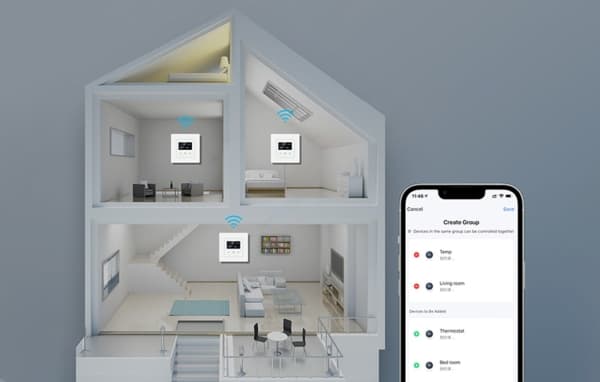 Avatto Inteligentny termostat Avatto WT200-BH-3A-W Bojler 3A WiFi TUYA