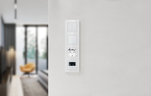 Kosketuskytkin WiFi Avatto N-TS10-B2 Double TUYA (musta)