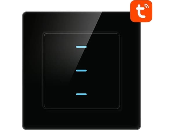 Avatto N-TS10-B3 TUYA WiFi Touch Light Switch (svart)