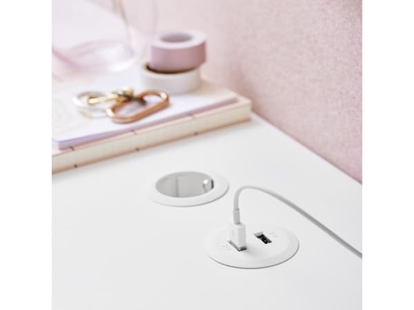 Kondator 935-PM50W, 1,25 m, 1 AC-pistorasia(a), Sisätila, Kulmikas, 1,5 mm², Valkoinen