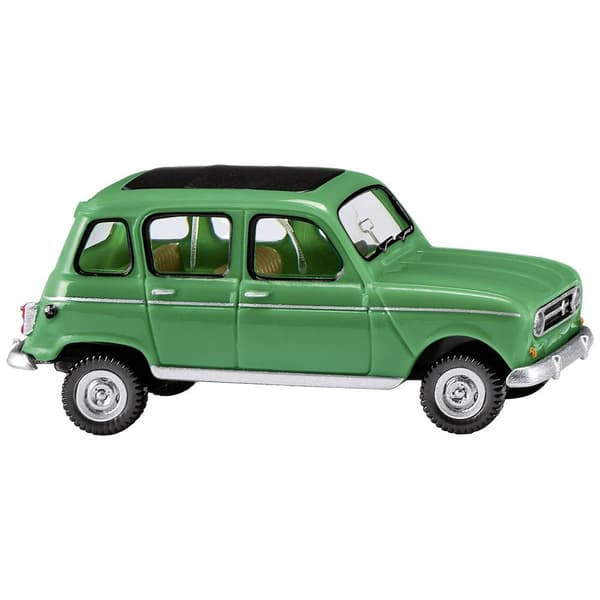 Wiking 0224 46 H0 Byggmodell Bil Renault R4 med vikbart tak grön