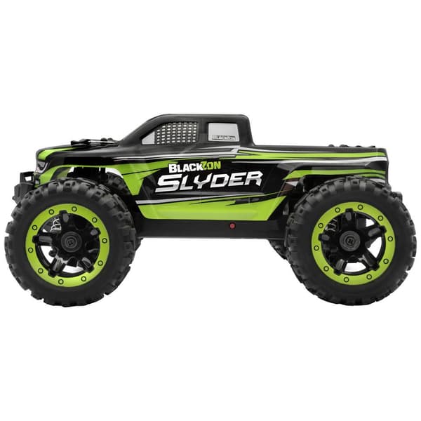 Blackzon Slyder MT 1/16 Grön Borst motor 1:16 RC modellbil Elektrisk Monstertruck Fyrhjulsdrift (4WD) RtR 2,4 GHz