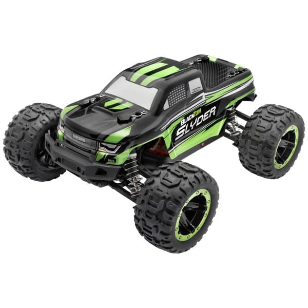 Blackzon Slyder MT 1/16 Grön Borst motor 1:16 RC modellbil Elektrisk Monstertruck Fyrhjulsdrift (4WD) RtR 2,4 GHz