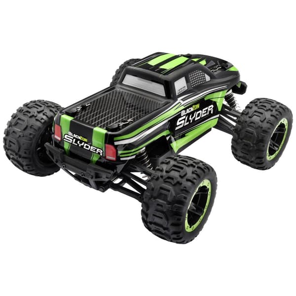 Blackzon Slyder MT 1/16 Grön Borst motor 1:16 RC modellbil Elektrisk Monstertruck Fyrhjulsdrift (4WD) RtR 2,4 GHz