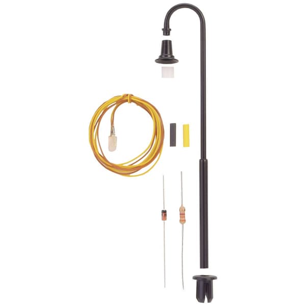 Viessmann Modelltechnik H0 Böjd gatlykta enfasig Byggsats 6724 1 st