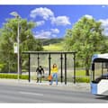 Miniatyrbild 3 av 3: Busshållplats med platt tak N Kibri 37125