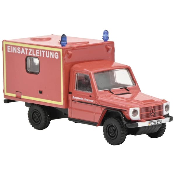 Schuco 452668700 H0 Byggmodell Utryckningsfordon Mercedes Benz G brandkår