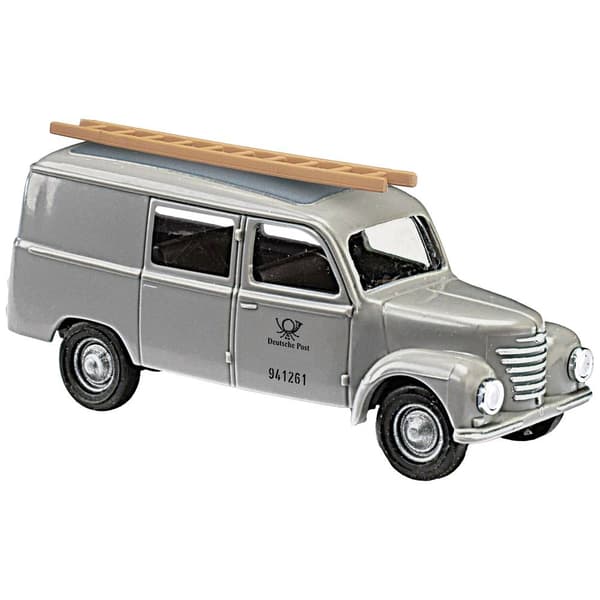 Busch 8666 TT Byggmodell Bil Framo Halvbuss grå post
