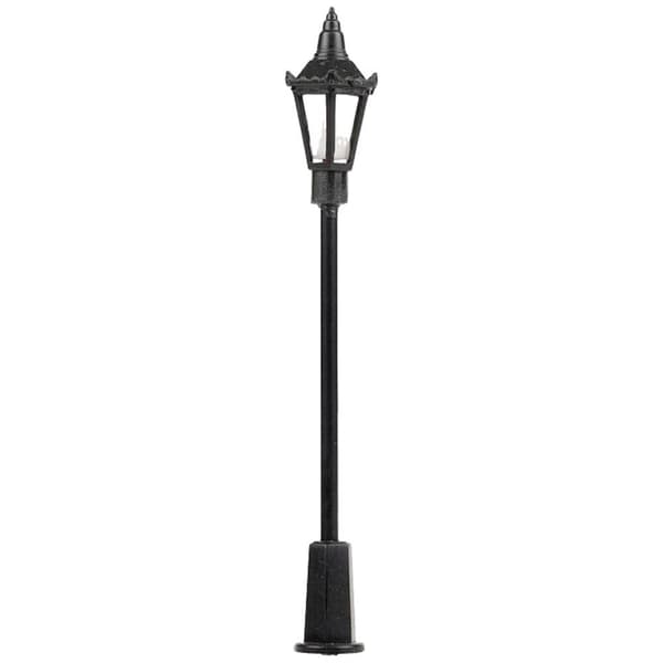 Faller H0 Parklampa enfasig Färdig modell 180112 3 st Svart