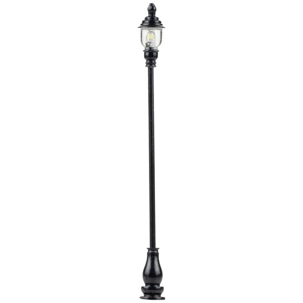 Faller H0 Parklampa enfasig Färdig modell 180108 3 st Svart