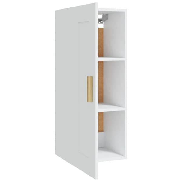Väggskåp vit 35x34x90 cm konstruerat trä