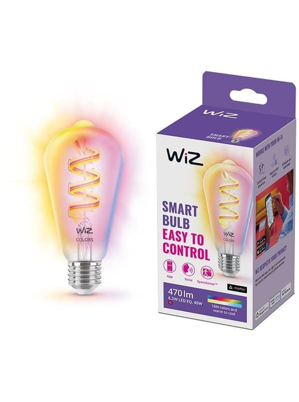 WiZ - E27 - Color  Tunable White Filament Bulb - Edison - WiFi