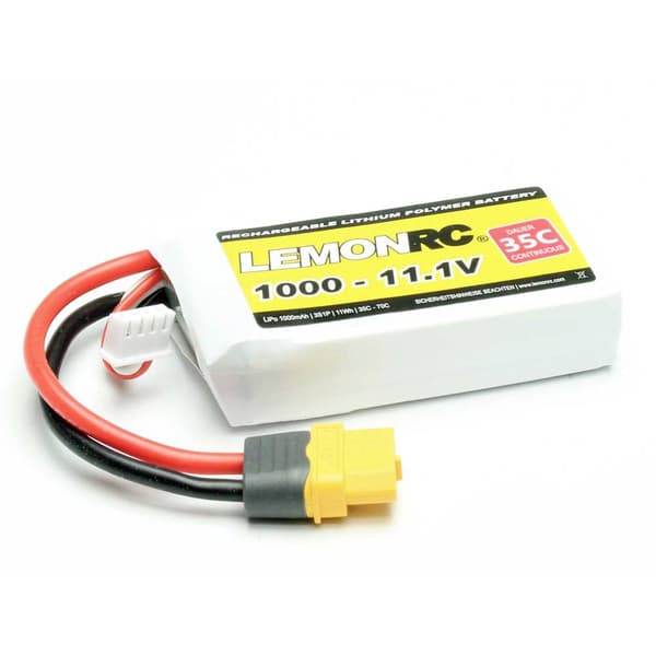 LemonRC RC Batteripack (LiPo) 11.1 V 1000 mAh Antal celler: 3 35 C Softcase XT60