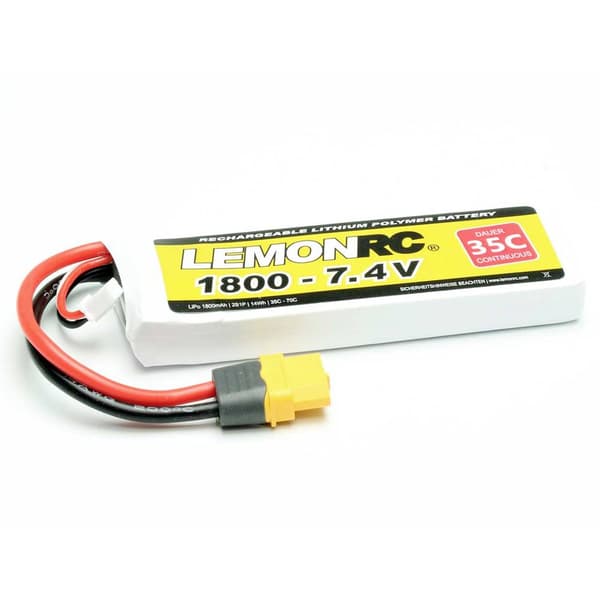 LemonRC RC Batteripack (LiPo) 7.4 V 1800 mAh Antal celler: 2 35 C Softcase XT60