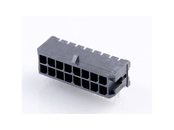 Molex Indbygningsstiftliste (standard) Samlet antal poler 16 Rastermål: 3.00 mm 430451608 1000 stk Tape on Full reel