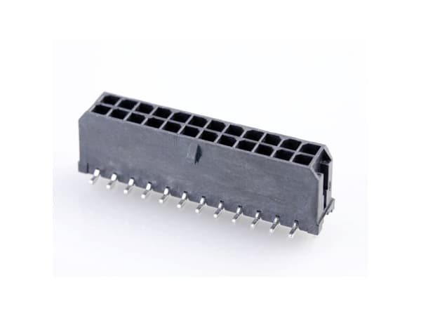 Molex Indbygningsstiftliste (standard) Samlet antal poler 24 Rastermål: 3.00 mm 430452416 1 stk Tape on Full reel