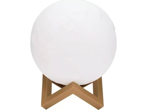 Aptel månformad LED-lampa med stativ 3W kallvit ZD88