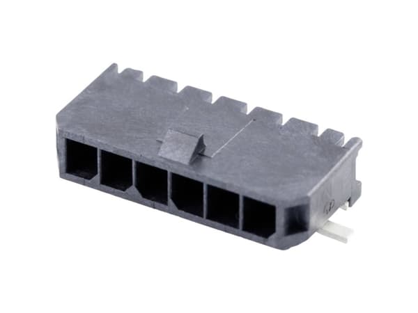 Molex Indbygningsstiftliste (standard) Samlet antal poler 6 Rastermål: 3.00 mm 436500612 2240 stk Tape on Full reel