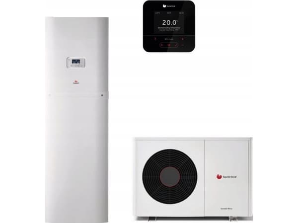 Saunier Duvalin uusiutuvan energian järjestelmäpaketti nro 01 - GeniaAir-lämpöpumppu MONO HA 7-6 O + FEW 200/6 + SRC 720