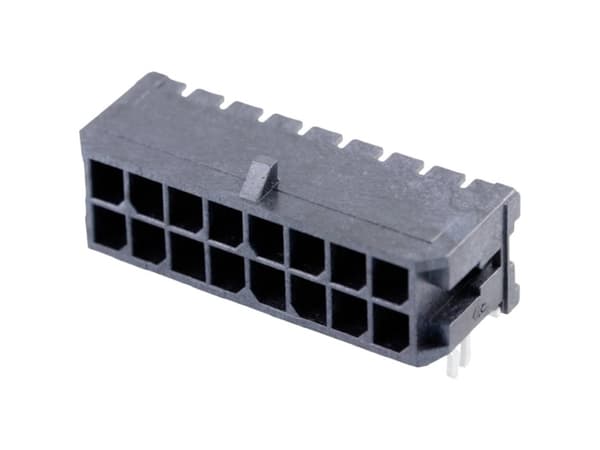 Molex Indbygningsstiftliste (standard) Samlet antal poler 16 Rastermål: 3.00 mm 430451606 1 stk Tape on Full reel