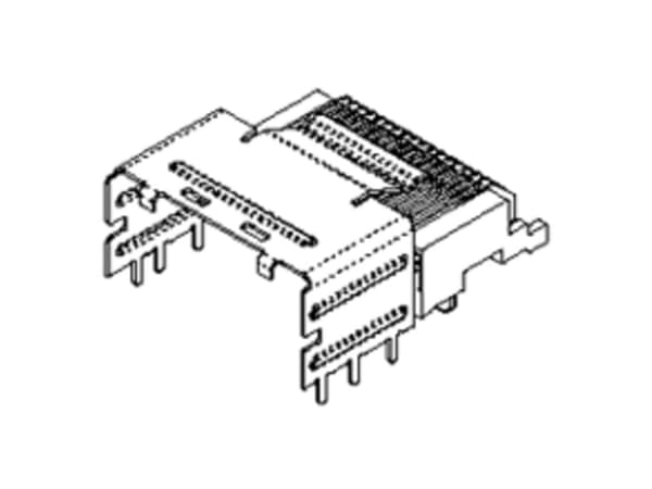 Molex Inbyggd sockelremsa (precision) Totalt antal poler 36 757830156 125 st Tejp på hel rulle
