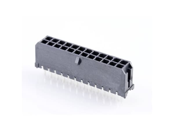 Molex Indbygningsstiftliste (standard) Samlet antal poler 24 Rastermål: 3.00 mm 430452429 1 stk Tray