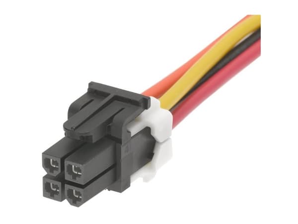 Molex Anslutning Skåp Kabel Totalt antal poler 4 451350401 1 st Bulk
